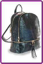 Alligator Embossed  Backpack Alligator Embossed  Backpack