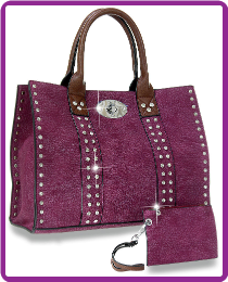 Large Twist-Lock Handbag Set