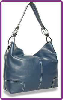 Ring Accented Medium Hobo Handbag Ring Accented Medium Hobo Handbag
