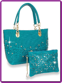 Turquoise  Rhinestone Accent Turquoise  Rhinestone Accent